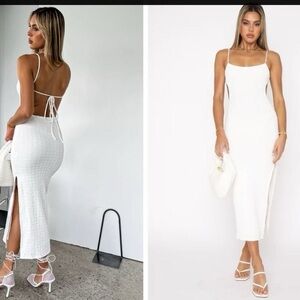 White Fox All Around Her Midi Dress White